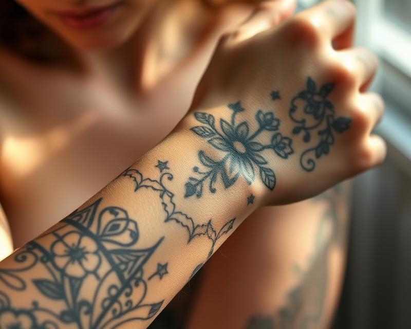 Tatuaże damskie na nadgarstku – znaczenie, wzory i popularne motywy