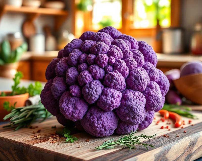 Kalafior fioletowy – zdrowe właściwości i korzyści dla organizmu